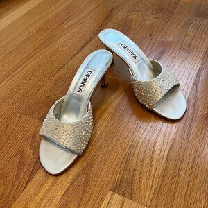 Caparros Ivory Silk Heels Size 7
